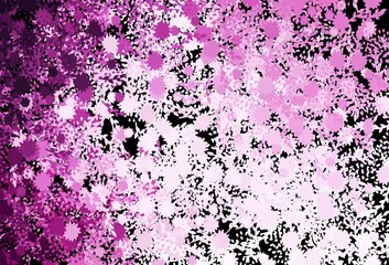 Dark Pink vector backdrop with memphis shapes.