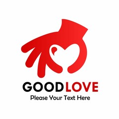 love or heart logo template illustration