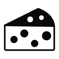 cheese vector Line Icon. Simple Creative vector Line Icon