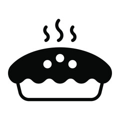pie cake vector Line Icon. Simple Creative vector Line Icon