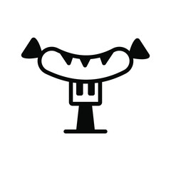 sausage vector Line Icon. Simple Creative vector Line Icon