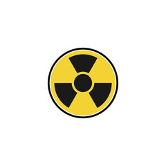 Nuclear icon design template vector isolated illustration