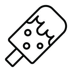 ice cream vector Line Icon. Simple Creative vector Line Icon