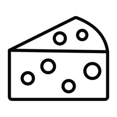 cheese vector Line Icon. Simple Creative vector Line Icon