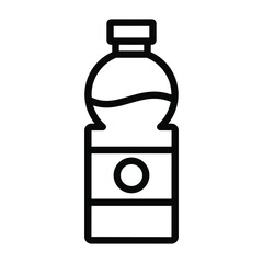 water bottle vector Line Icon. Simple Creative vector Line Icon