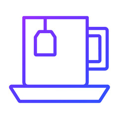 tea cup vector Line Icon. Simple Creative vector Line Icon
