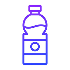 water bottle vector Line Icon. Simple Creative vector Line Icon