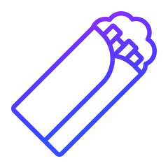 kebab vector Line Icon. Simple Creative vector Line Icon