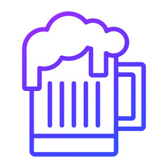 beer vector Line Icon. Simple Creative vector Line Icon