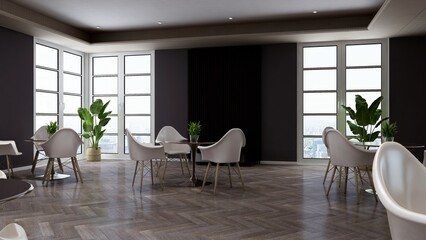 office pantry area 3d render interior design