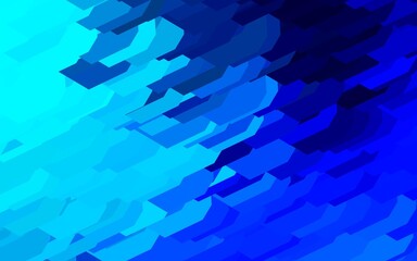 Dark BLUE vector layout with hexagonal shapes.