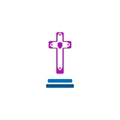 Obraz premium cross icon
