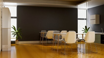 office pantry area 3d render interior design