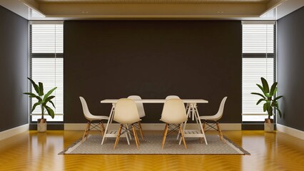 modern office meeting room for company logo mockup