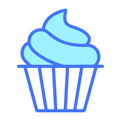 cupcake vector Line Icon. Simple Creative vector Line Icon