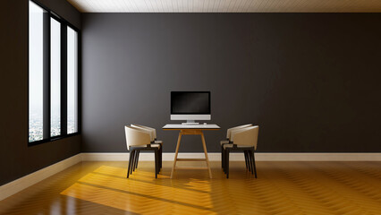 modern office meeting room for company logo mockup