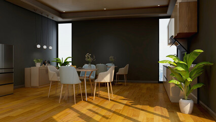 modern office meeting room for company logo mockup