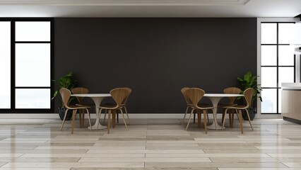 office pantry area 3d render interior design