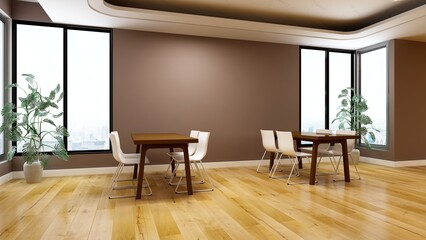 modern office meeting room for company logo mockup