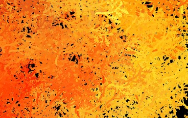 Dark Orange vector abstract design with trees, branches.