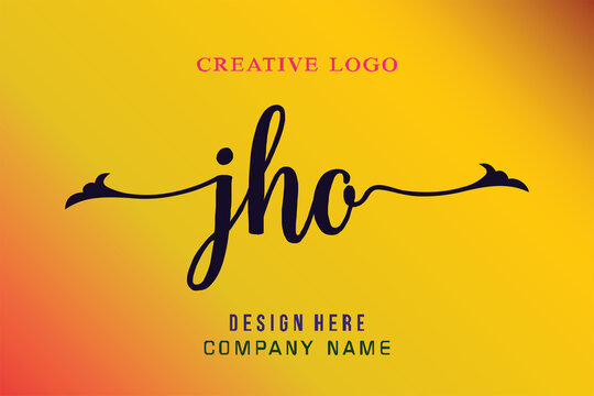 JHO lettering logo is simple, easy to understand and authoritative