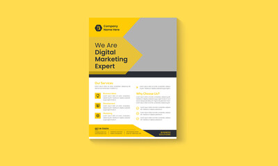 Business flyer design template