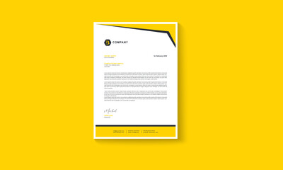 Corporate business letterhead template