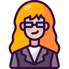 accountant line icon