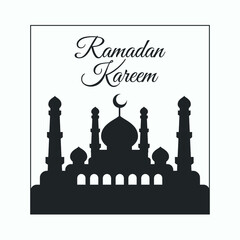 Ramadan Kareem Moon Vector Design 