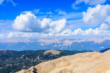 View on Taurus mountains from the summit of Tahtali mountain