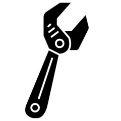 wrench solid icon