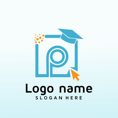 Design a logo for the online course letter P