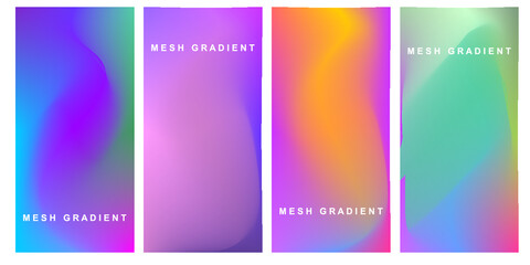 Background mesh gradient flyer