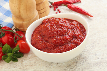 Natural organic pure tomato pasta