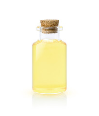 Bottle of oil isolated on white background.