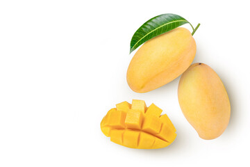 mango fruit isolated on white background