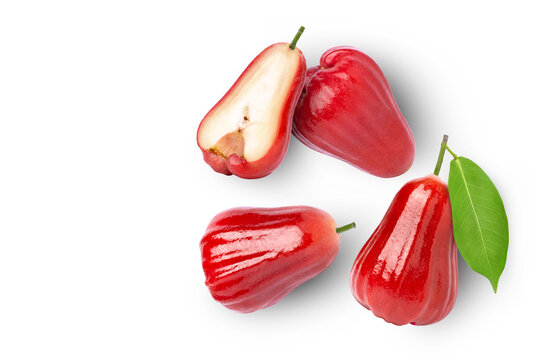 Rose apple on white