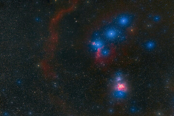 The Orion Constellation photographed from Wachenheim in Germany.