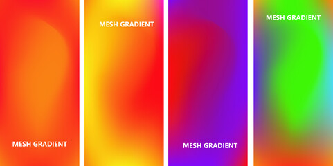 abstract background with rainbow mesh gradient