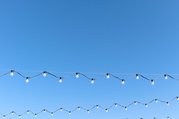 Lamps against the sky