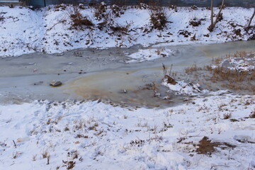 river in winter