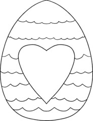 easter and flowers leaves easter eggs cute lines hand drawn vector illustration