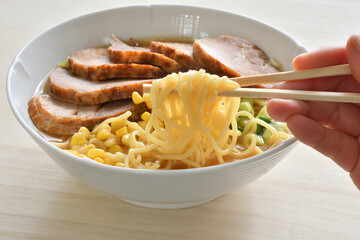 味噌ラーメン　チャーシュー