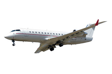 Privat jet plane isolated on a white background