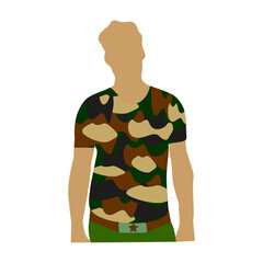 soldier black skin military t-shirt  army uniform