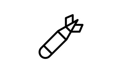 Fototapeta premium military icon vector icon simple perfect pixel outline design with white background