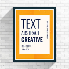 creative modern abstract poster design