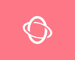 Abstract revolving letter O logo design template. Creative initials, planet, orbit vector sign symbol mark logotype. © iamguru