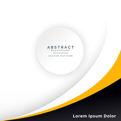 modern white background design with yellow theme