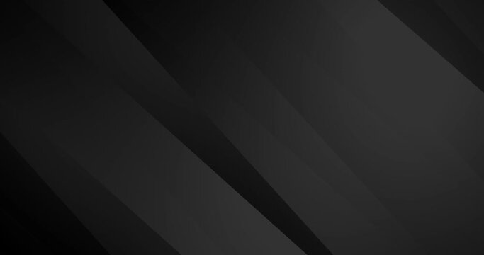 4k Abstract luxury black grey gradient backgrounds with diagonal stripes. Geometric graphic motion animation. Seamless looping dark backdrop. Simple minimalist blank element. Elegant universal sale BG